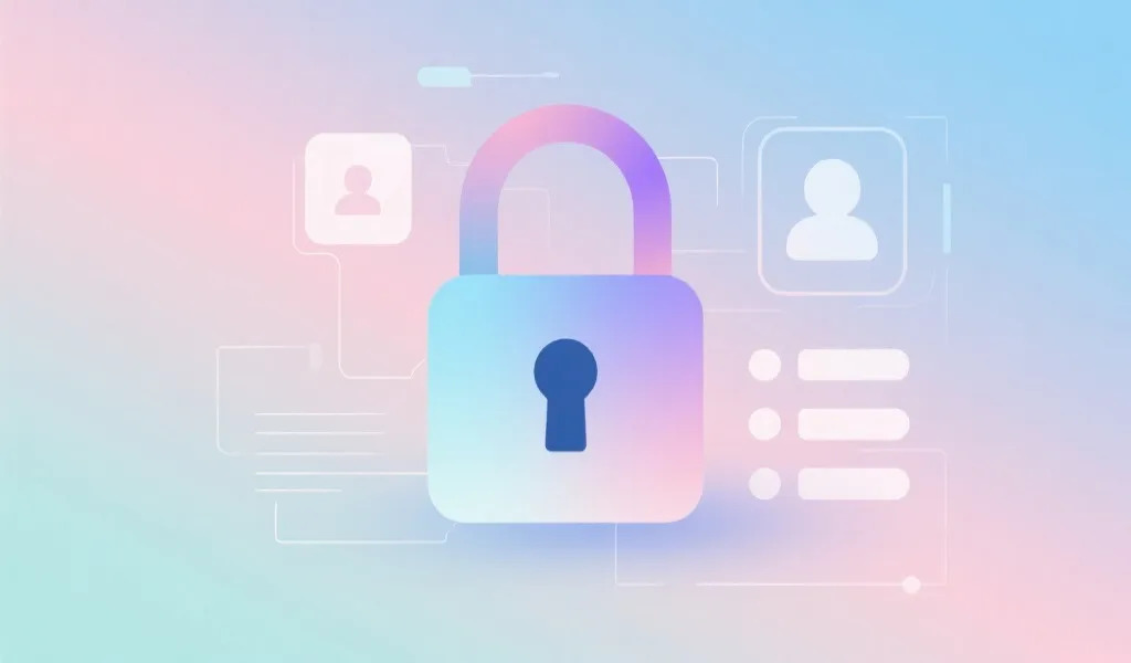 数据安全与隐私保护场景插画